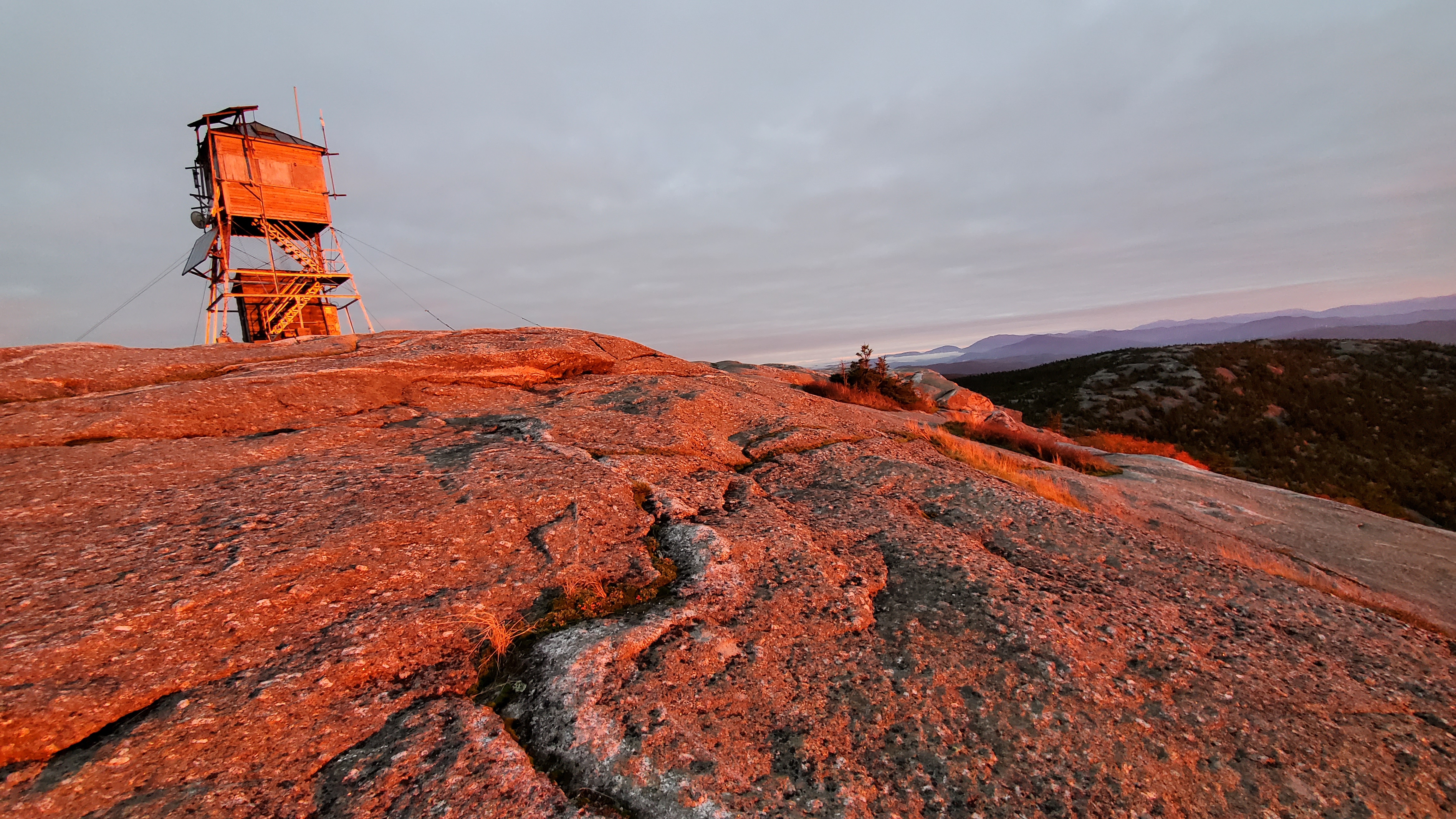 Mount Cardigan Fire Tower at Sunrise