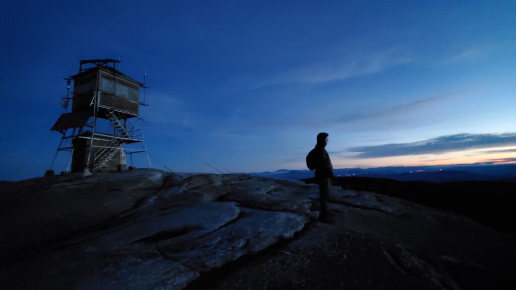 Mount Cardigan Fire Tower at Sunrise