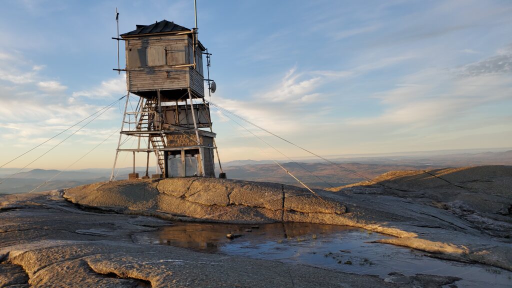 Mount Cardigan Fire Tower in Winter