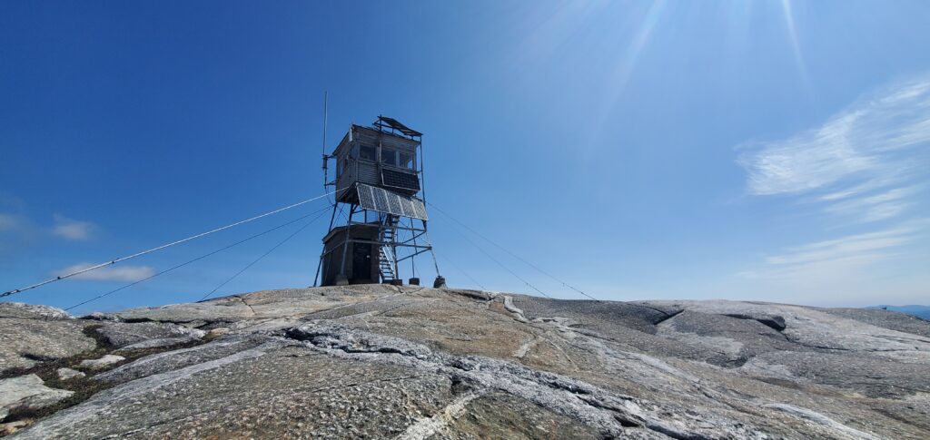 Mount Cardigan Fire Tower in Summer